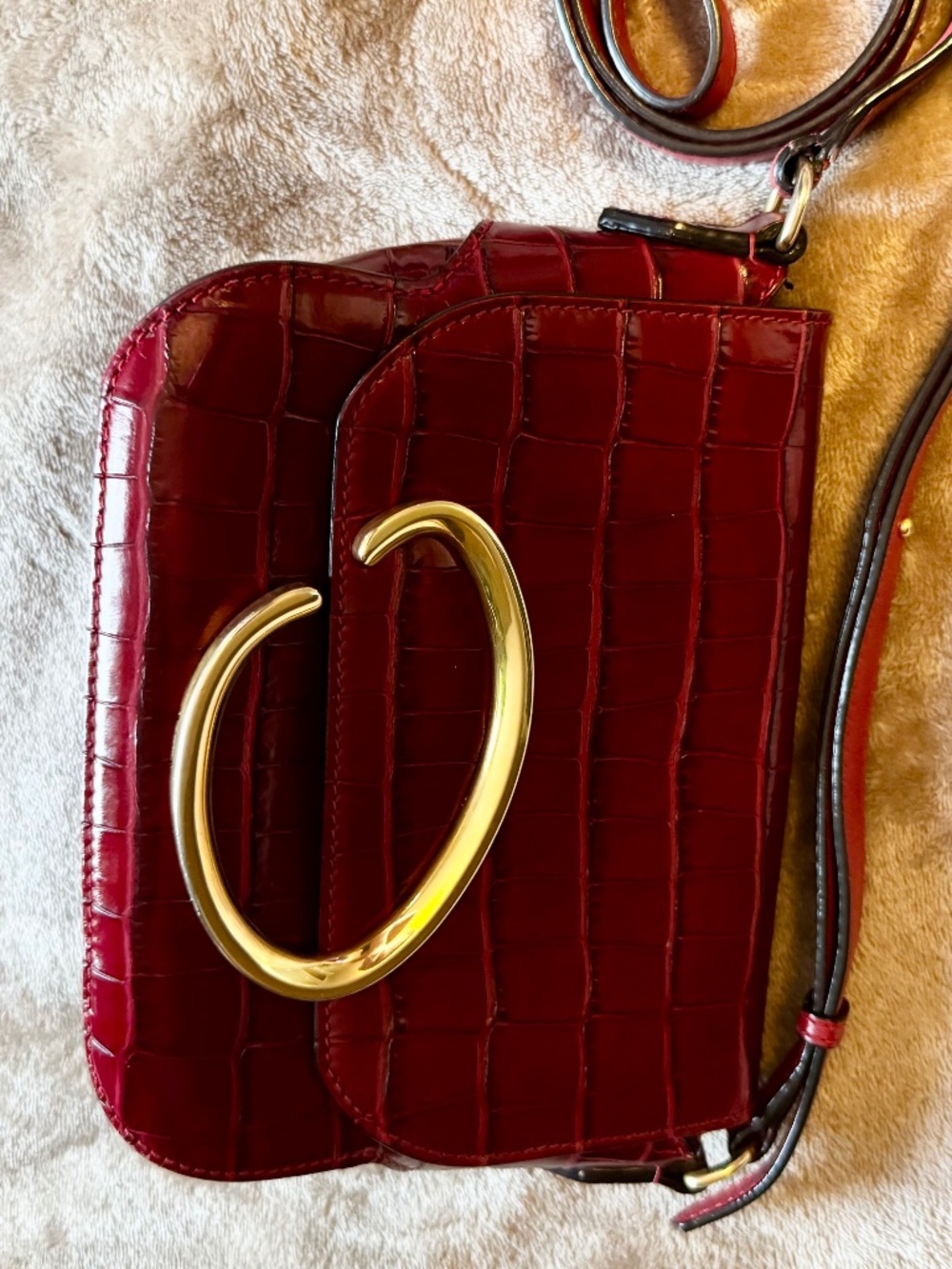 Oscar de la Renta red purse - rare